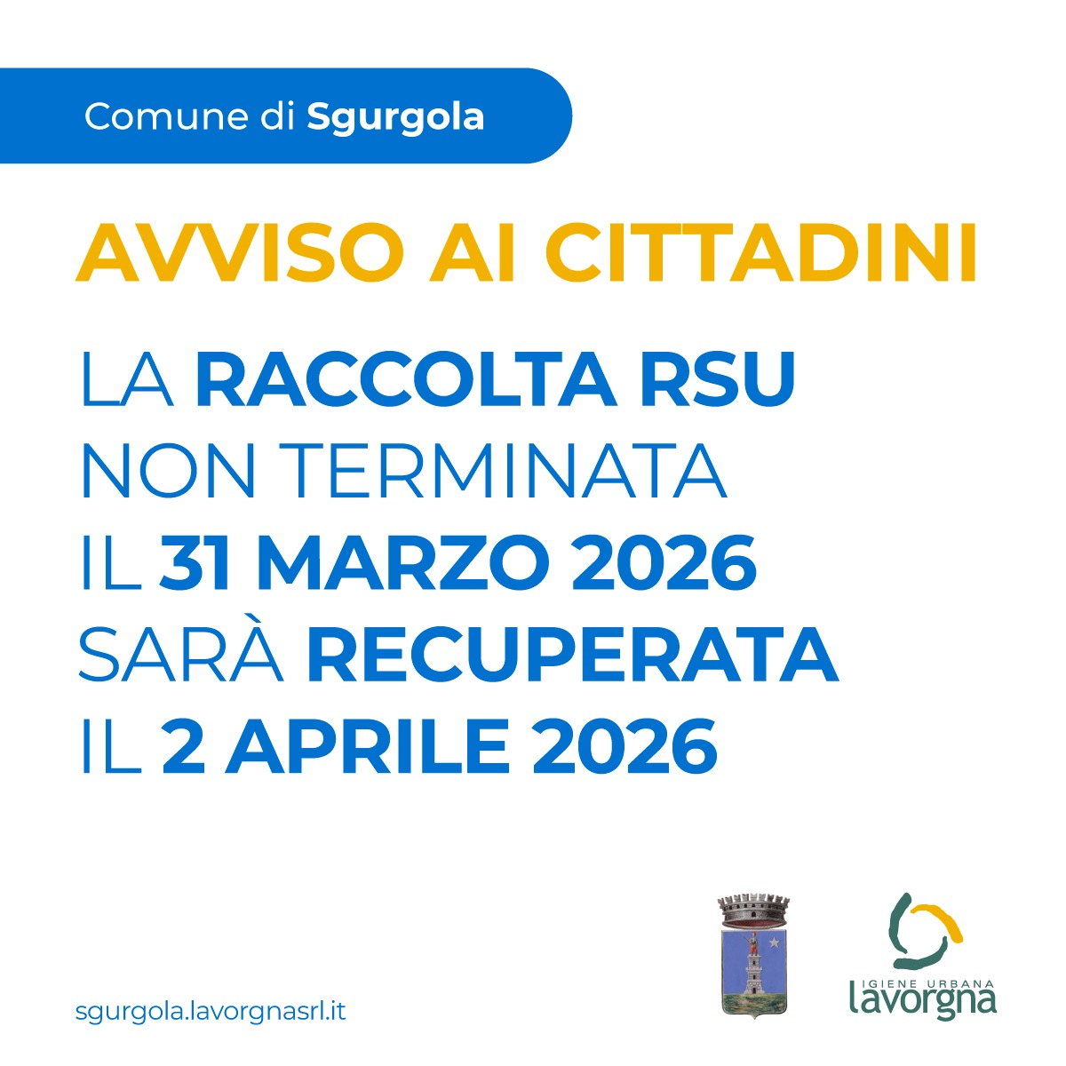 [AVVISO] Raccolta RSU
